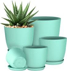 6 Inch Mix Color Plastic Pots